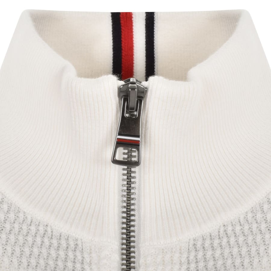 Tommy hilfiger white quarter zip 2025